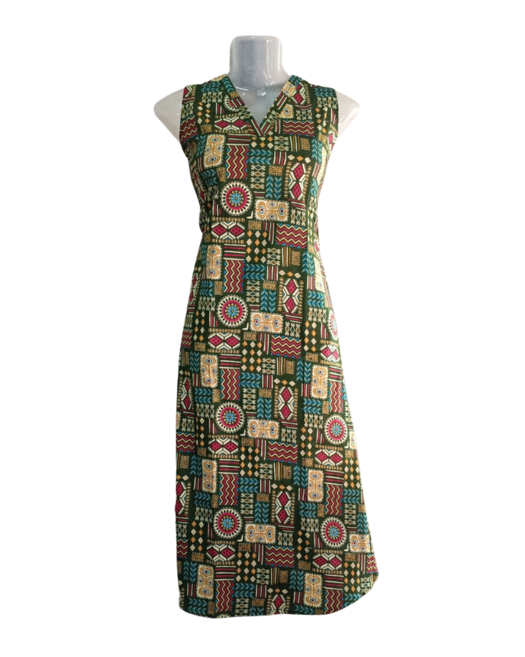 Cotton Handloom One Piece Dress