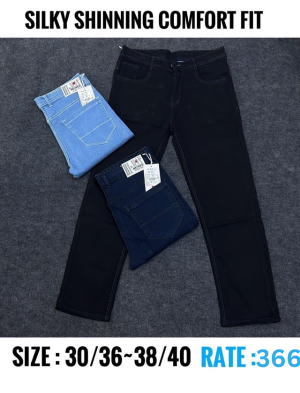 Silky Shinning Comfort Fit Jeans