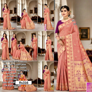 Banarasi Rich Pallu – Big Party Uniform Saree