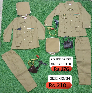 Kids Police Dress Set