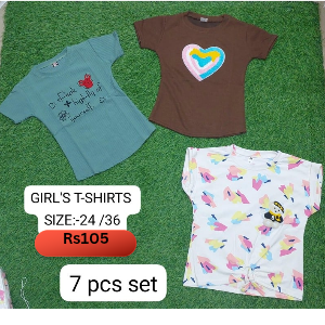 Girls T-Shirts Set
