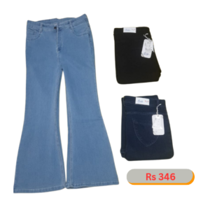 Girls Bell Bottom Denim Jeans