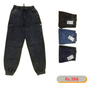 Girls Cargo Denim Jeans
