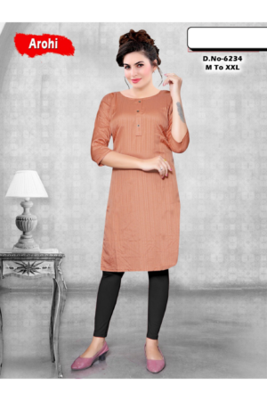 Women Solid Straight Kurti