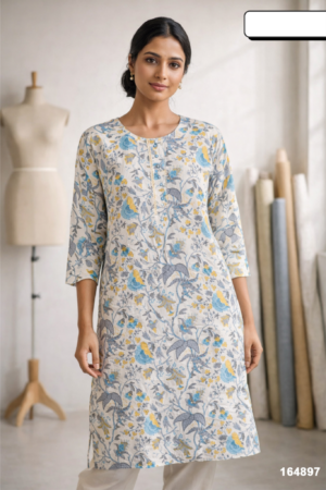 Women Printed Straight Kurti