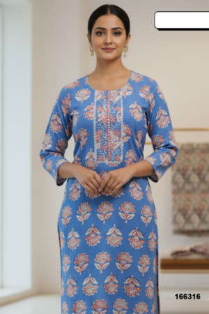 Women Printed Straight Kurti