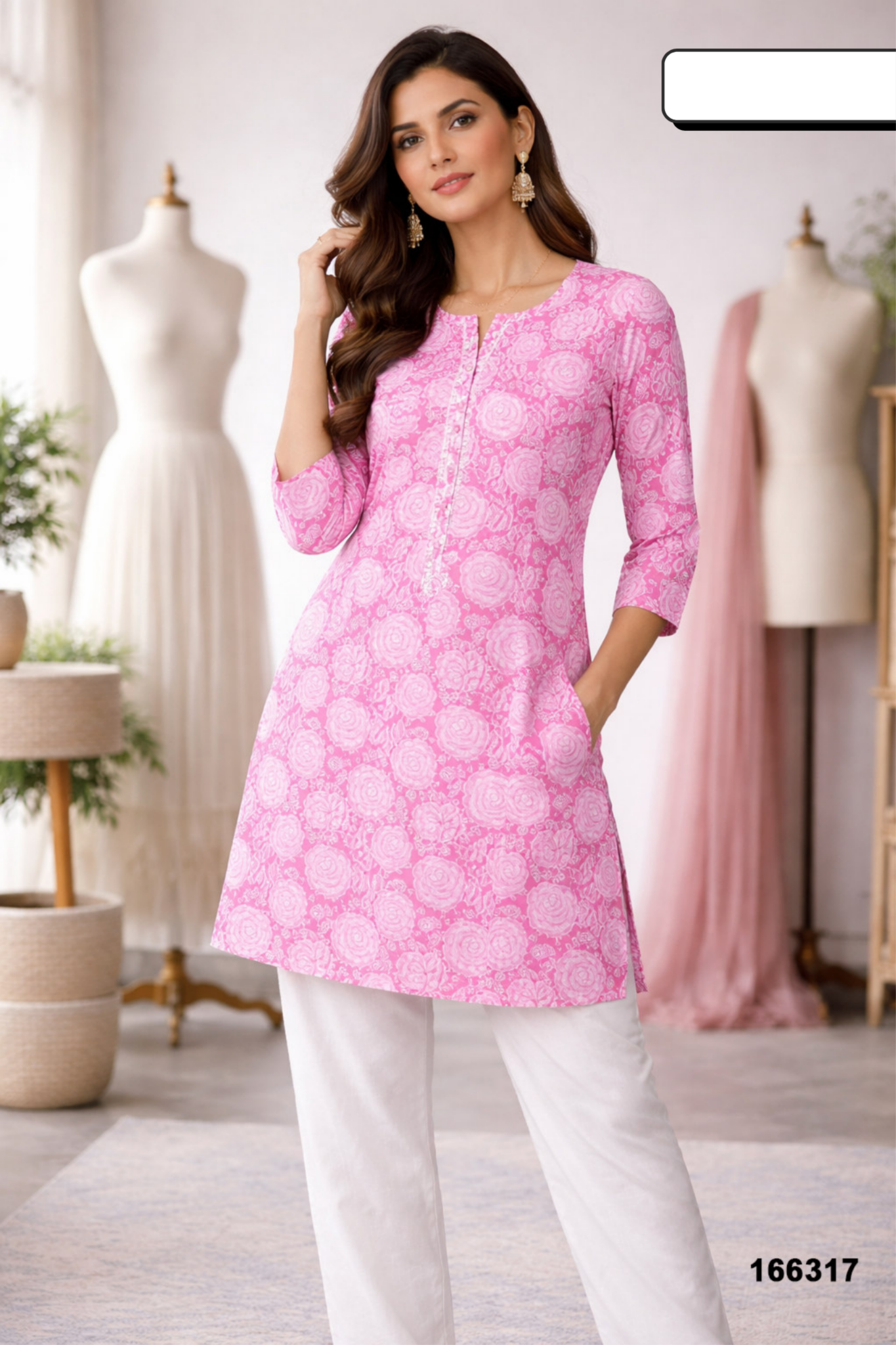 Women Printed Straight Kurti