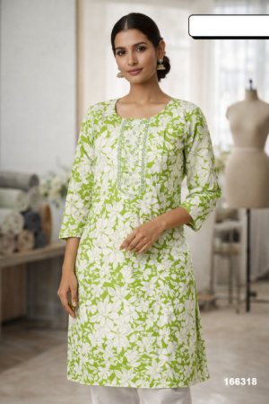 Women Printed Straight Kurti