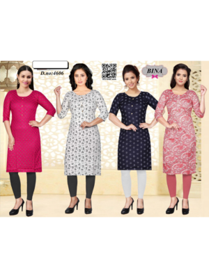 Women Printed Straight Kurti