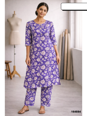 Women Printed Kurti Pant Co-Ord Set