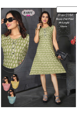 Anarkali Kurti with Heavy Front Print