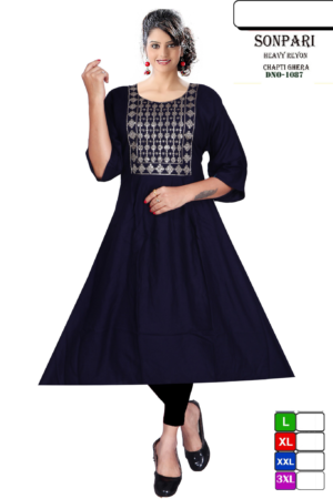 Anarkali Kurti with Heavy Front Print