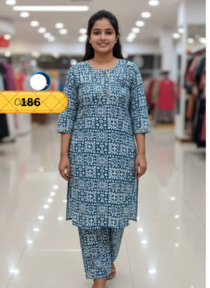 Women Floral Printed Cotton Night Suit Set (Top & Bottom)