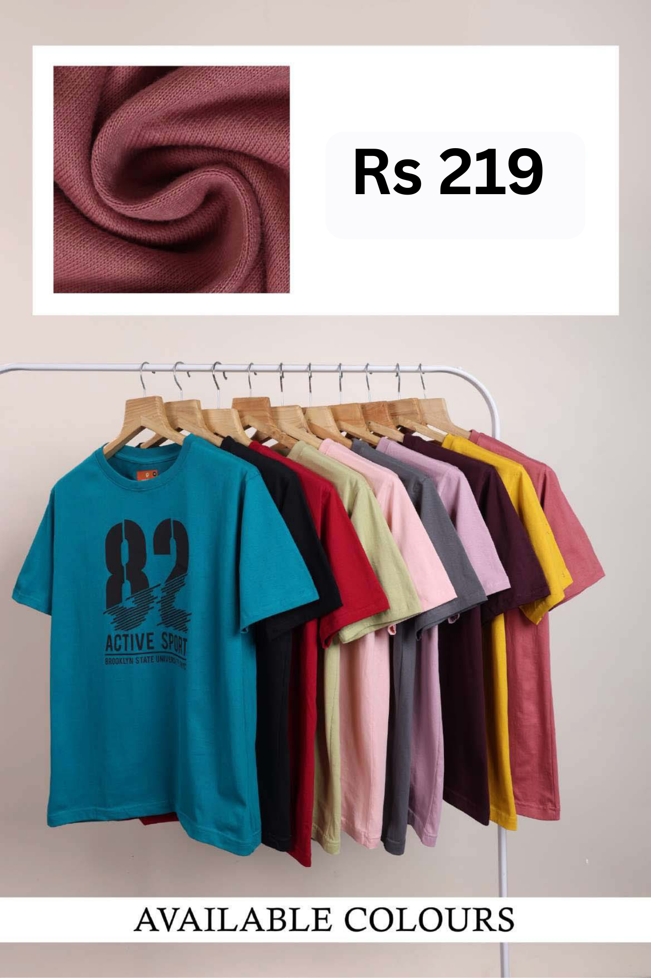 Men Modern Fit Printed Cotton T-Shirt (Half Sleeve, Round Neck) - Image 4