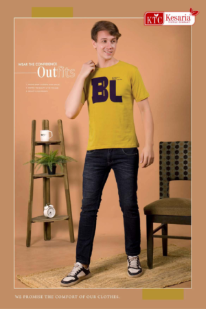 Men Modern Fit Printed Cotton T-Shirt (Half Sleeve, Round Neck)